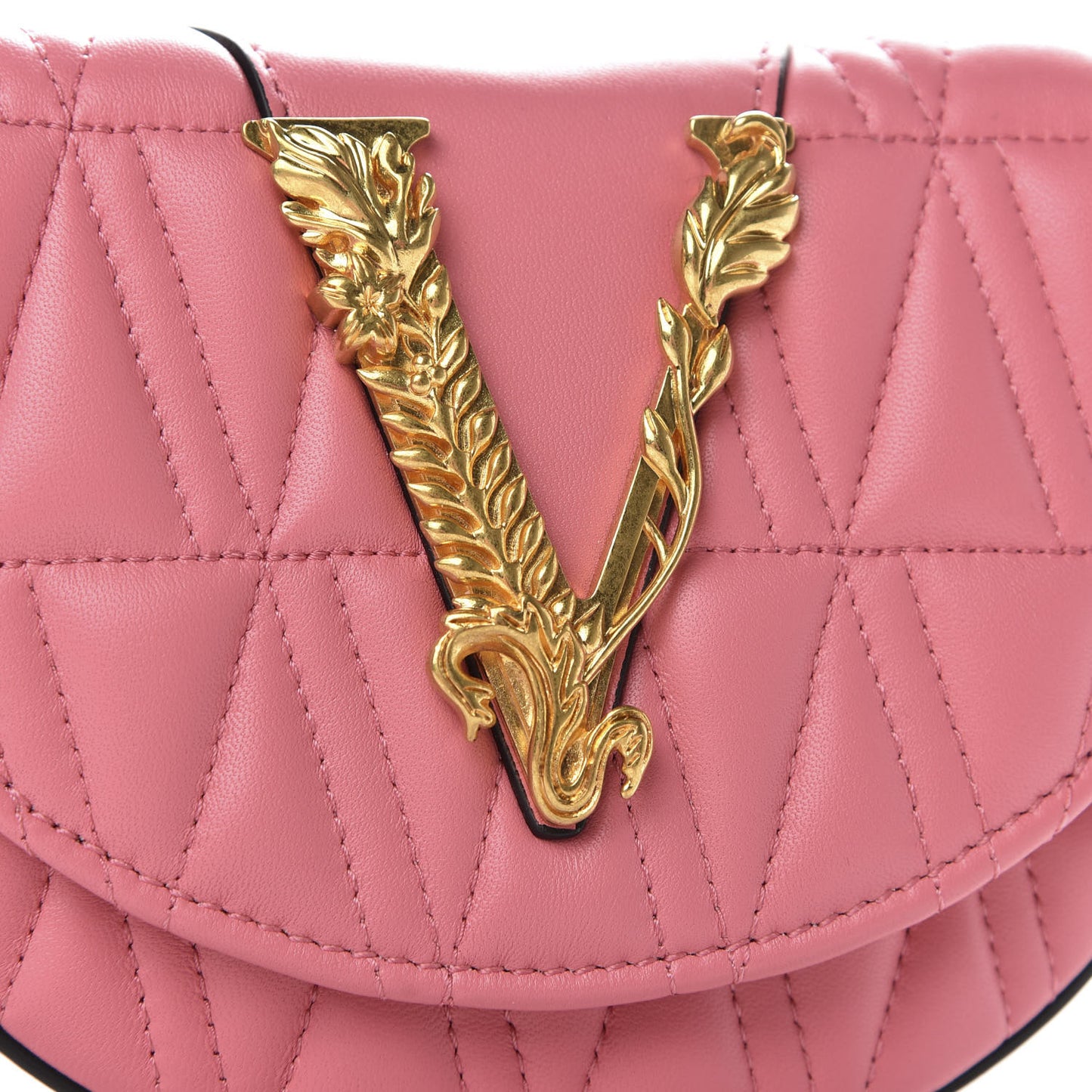 Nappa Quilted Virtus Belt Bag Pink