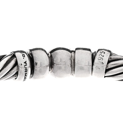 David Yurman Sterling Silver Diamond Cultured Pearl Metro Link Bracelet 3 of 3