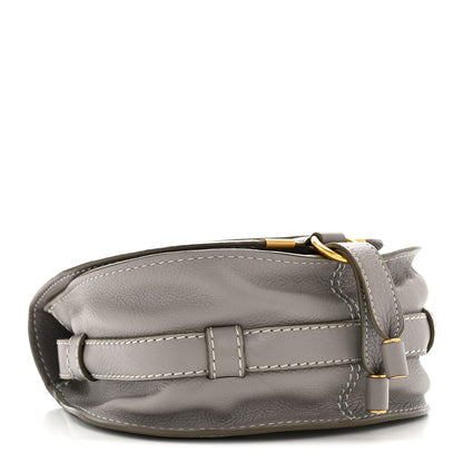 Chloe Grained Calfskin Small Marcie Saddle Bag Cashmere Grey 4 of 11