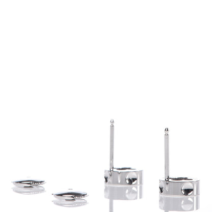 Louis Vuitton 18K White Gold Empreinte Ear Studs Earrings 3 of 5