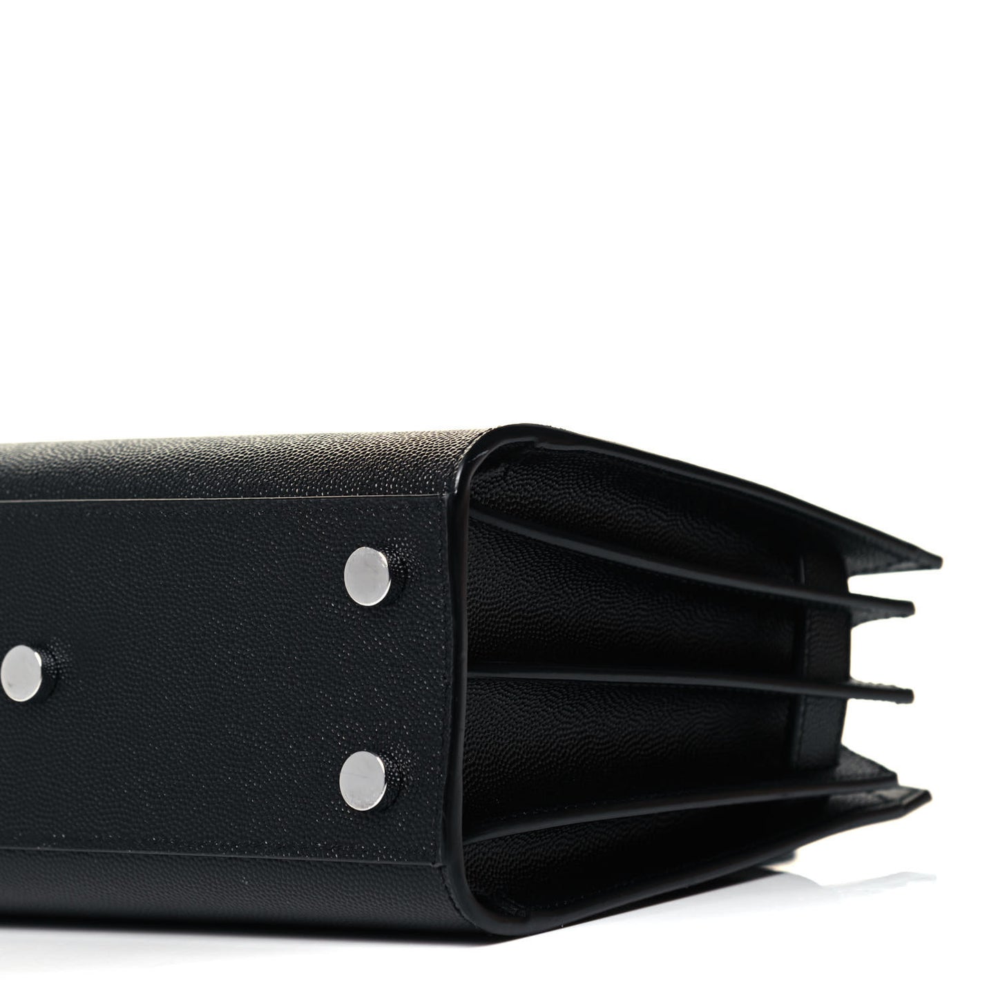 Grained Calfskin Nano Sac De Jour Black