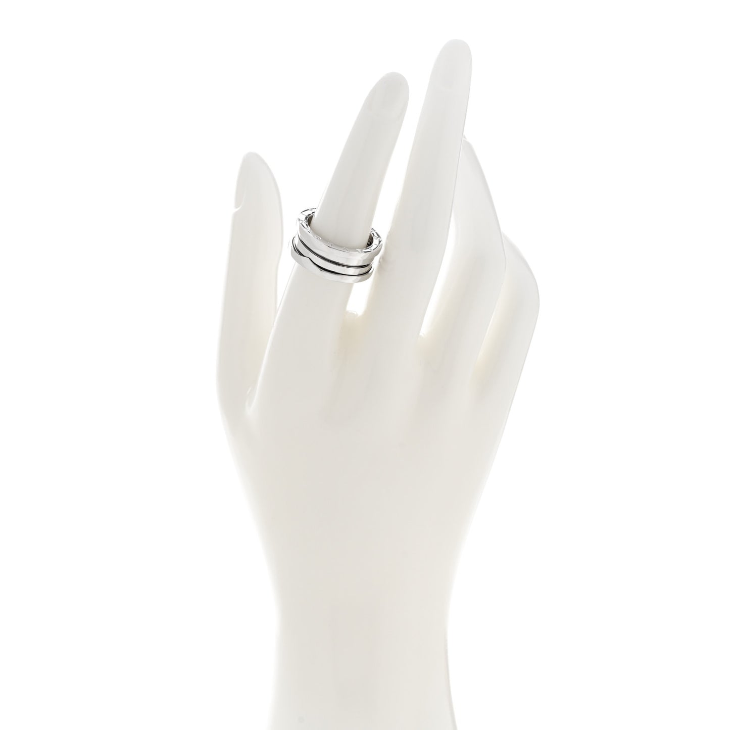 18K White Gold B.Zero1 Two-Band Ring 54 6.75