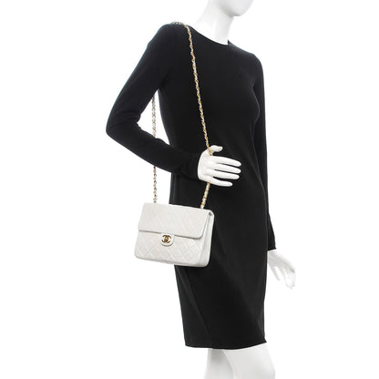 Chanel Lambskin Quilted Mini Square Flap White 2 of 13