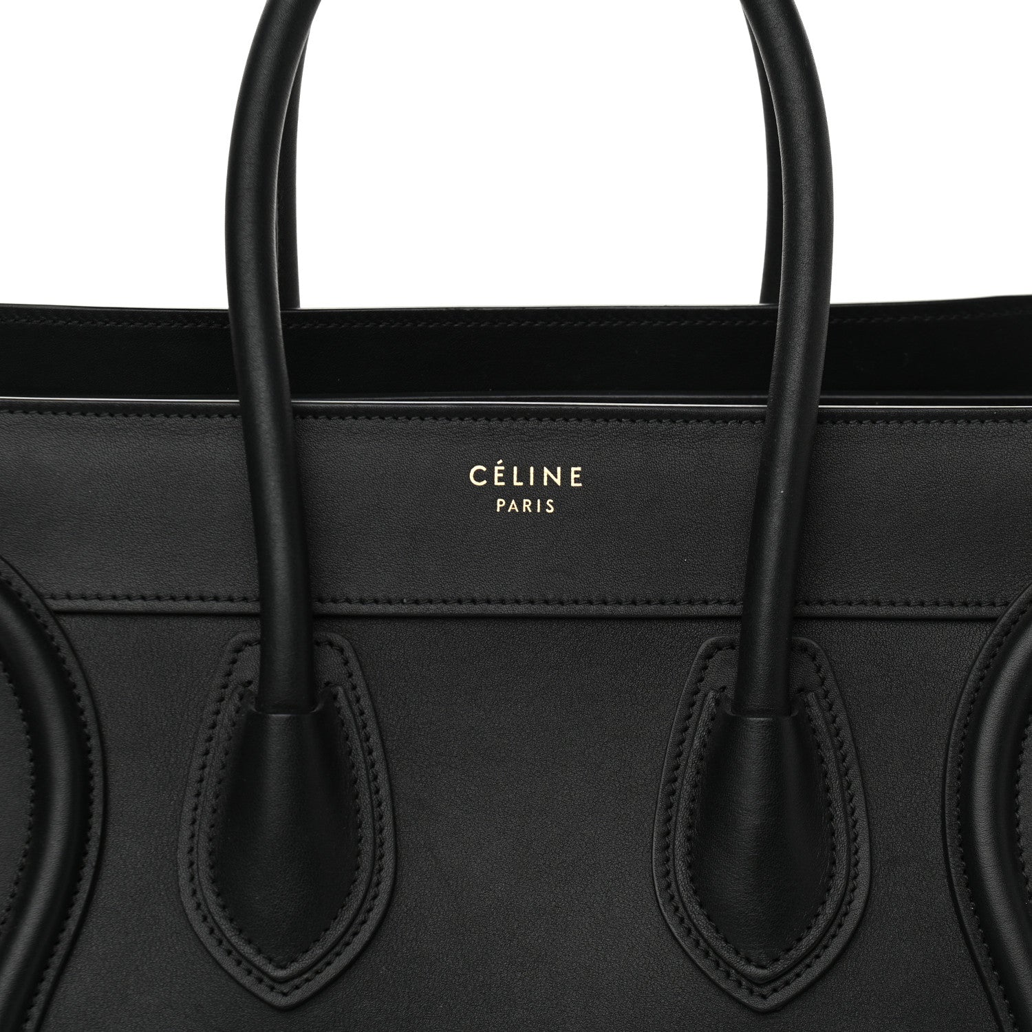 Celine Smooth Calfskin Micro Luggage Black 7 of 9