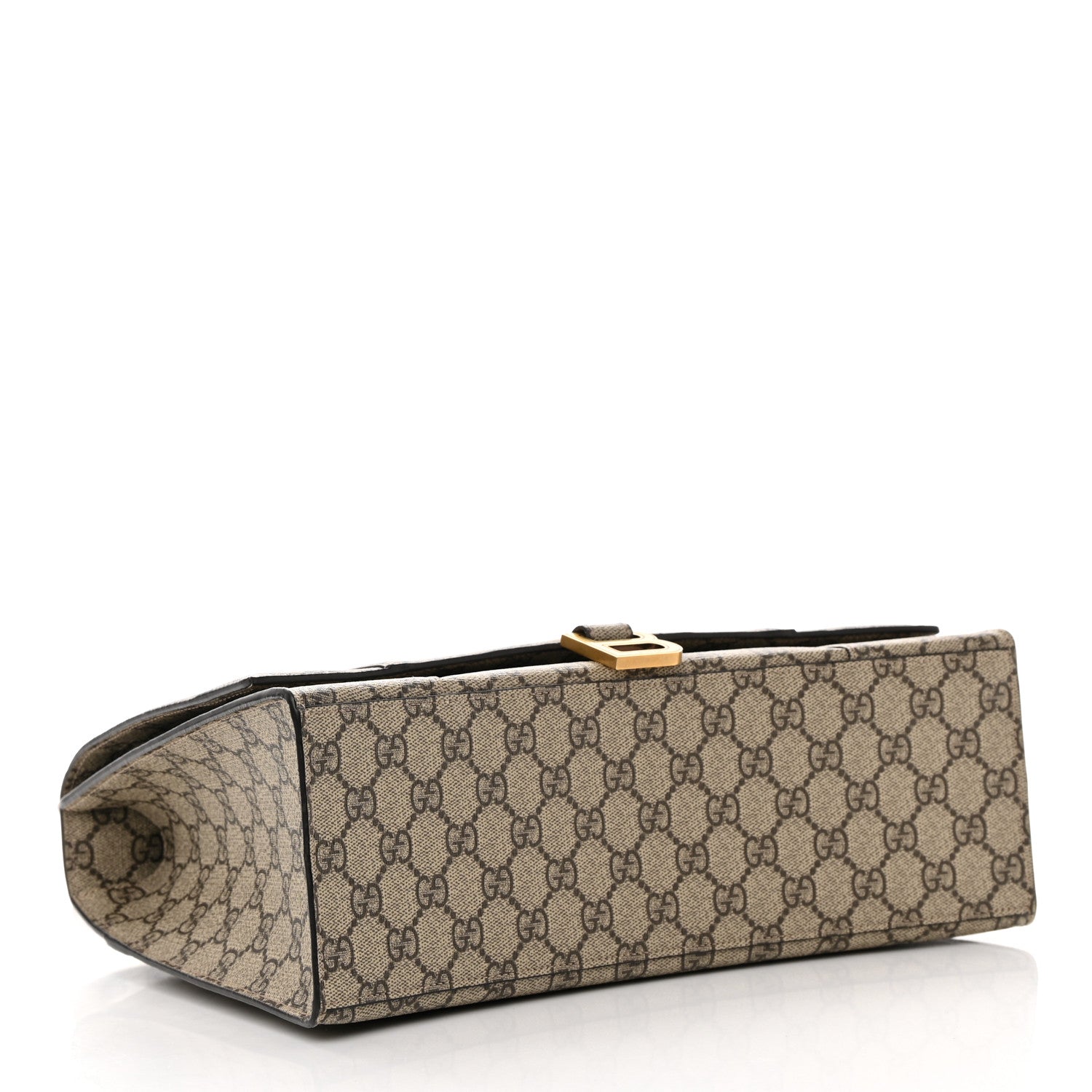 Balenciaga X GUCCI GG Supreme Monogram Medium Hourglass Top Handle Bag Beige Ebony 4 of 16