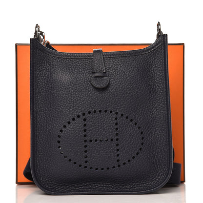 Hermes Taurillon Clemence Evelyne TPM Bleu Obscur 9 of 9