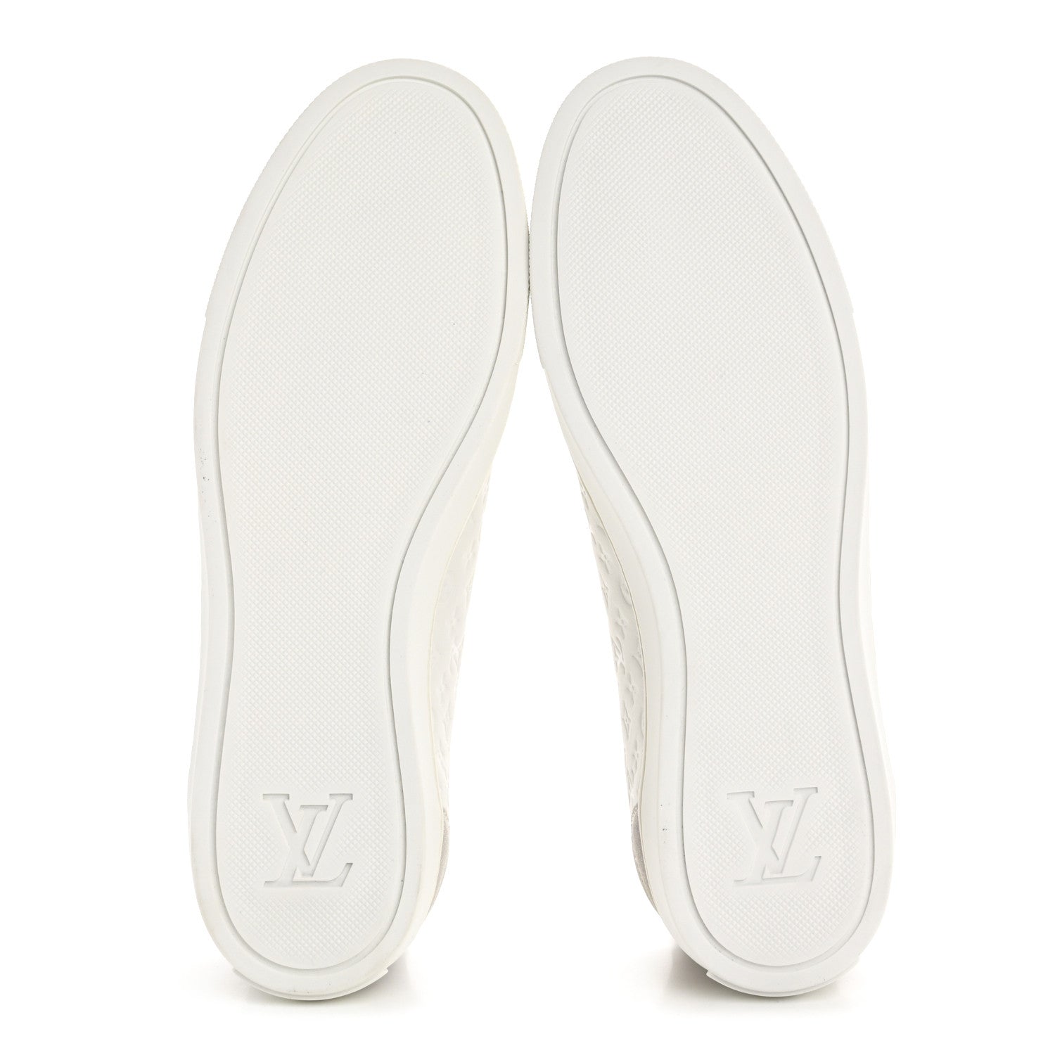 Louis Vuitton Calfskin Suede Monogram Punchy Sneaker 38 White 6 of 8