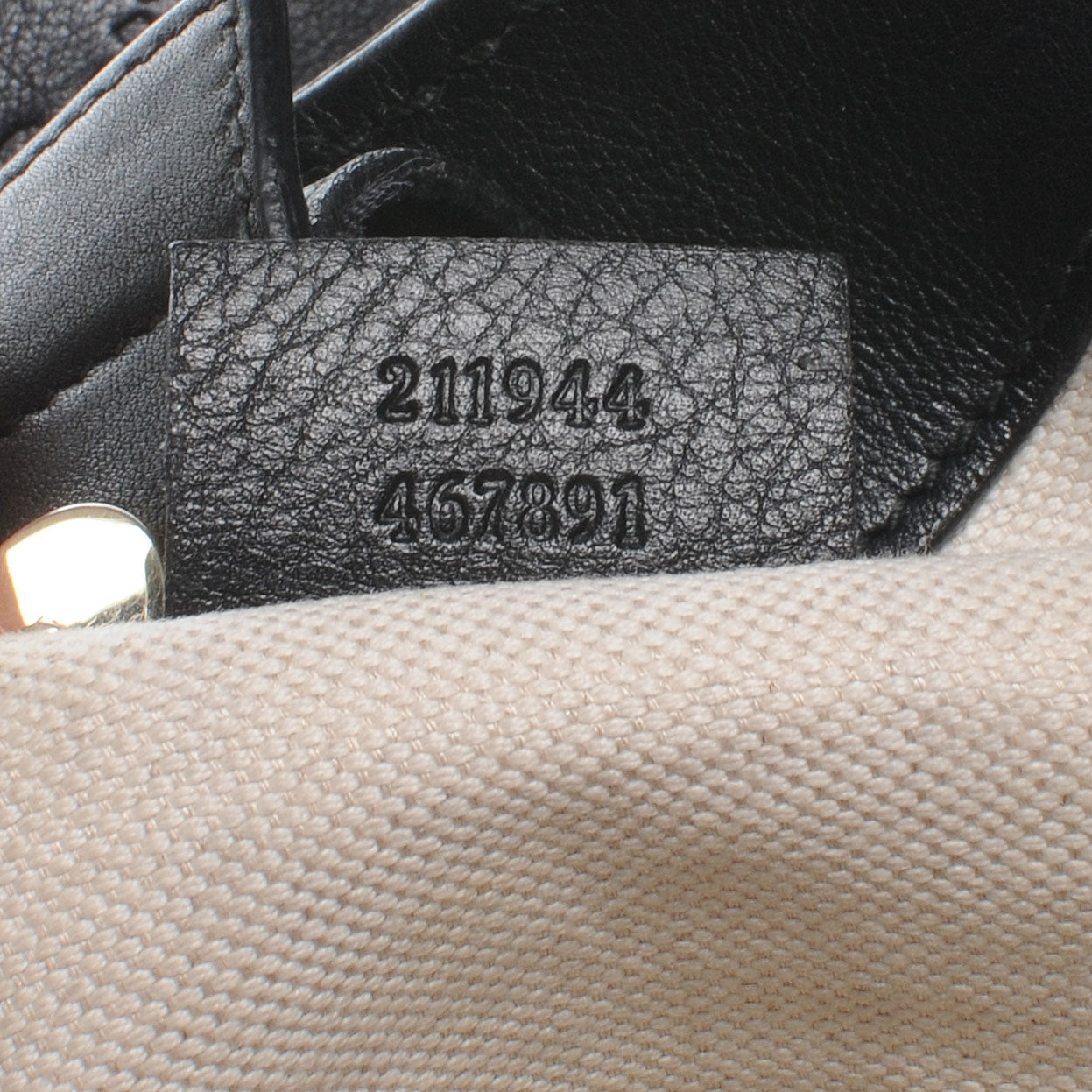 Gucci Guccissima Medium Sukey Tote Black 7 of 7