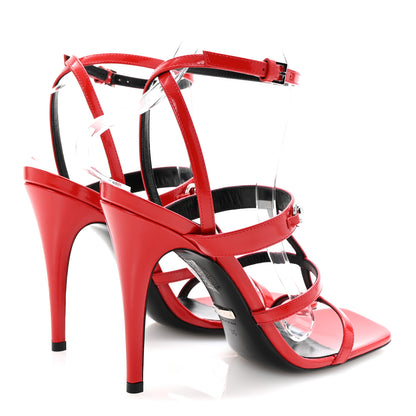Gucci Nappa Regent Strappy Horsebit Sandals 38 Maple Red 5 of 9
