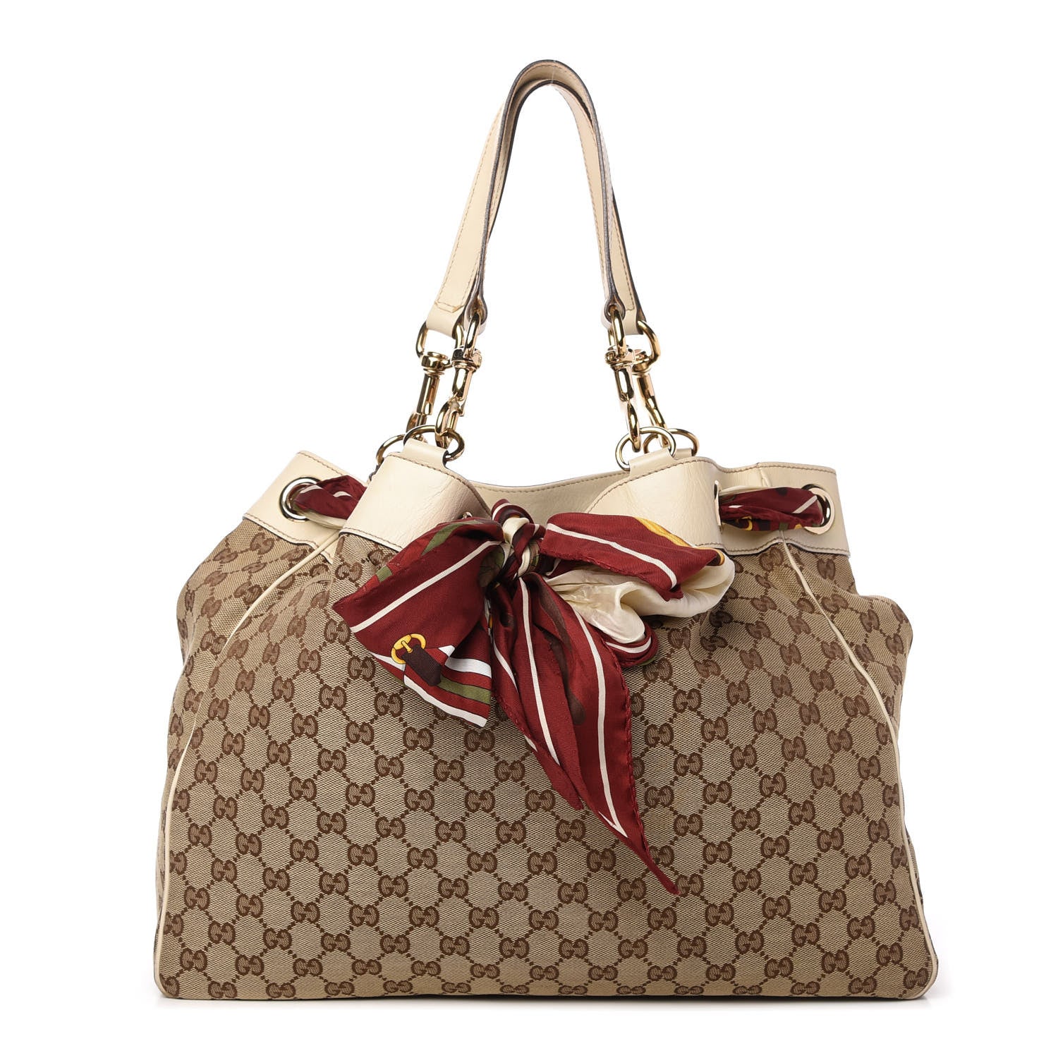 Gucci Monogram Large Positano Tote Off White 1 of 10