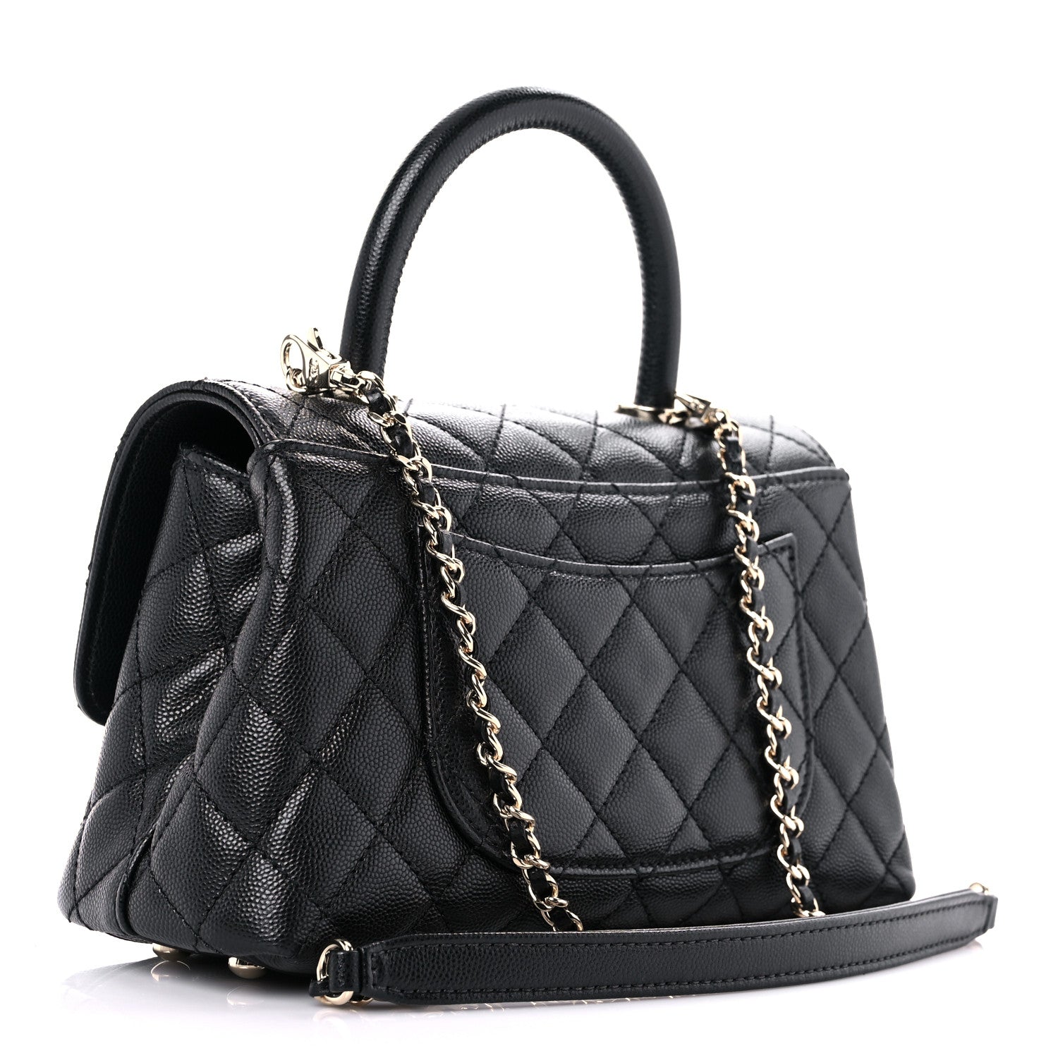 Chanel Caviar Quilted Mini Coco Handle Flap Black 3 of 9