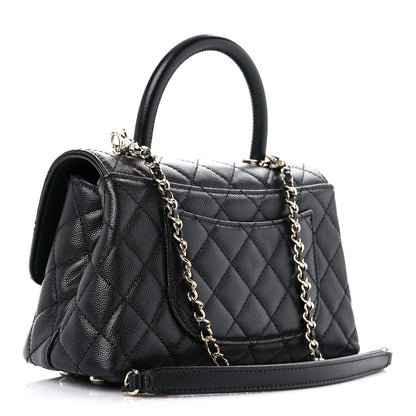Chanel Caviar Quilted Mini Coco Handle Flap Black 3 of 9