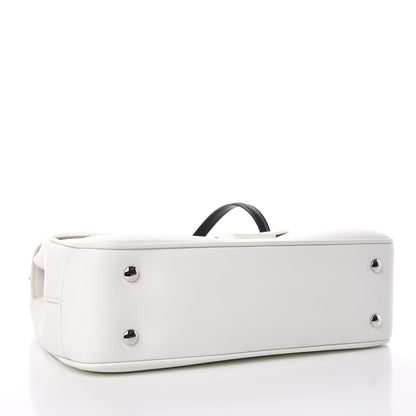 Burberry Trench Calfskin Medium DK88 Top Handle Bag Chalk White 5 of 11