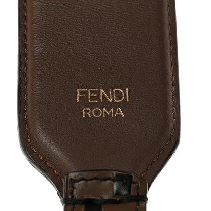 Fendi Calfskin FF 1974 Embossed Mini Strap You Maya Black 3 of 5