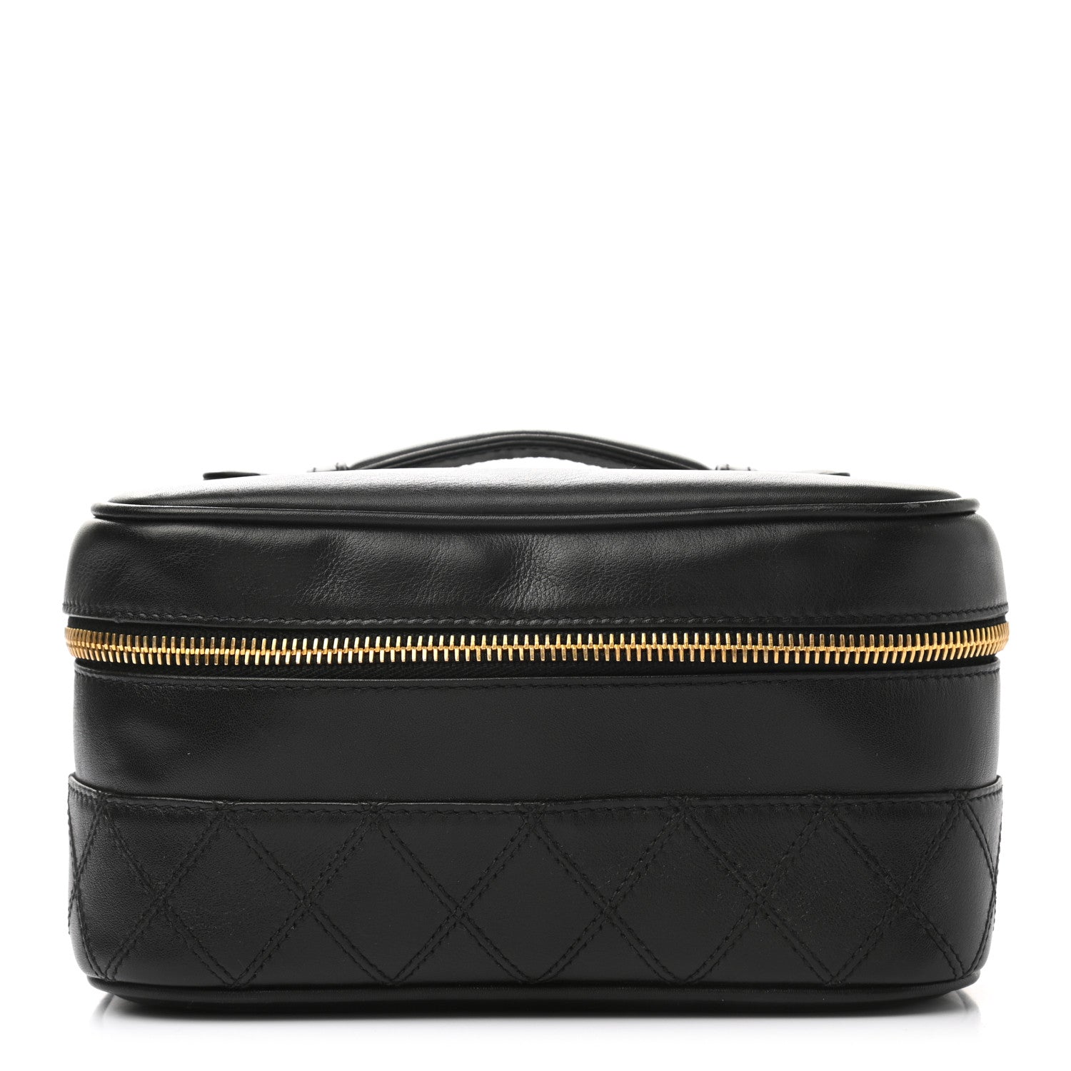 Chanel Lambskin Vanity Cosmetic Case Black 1 of 12