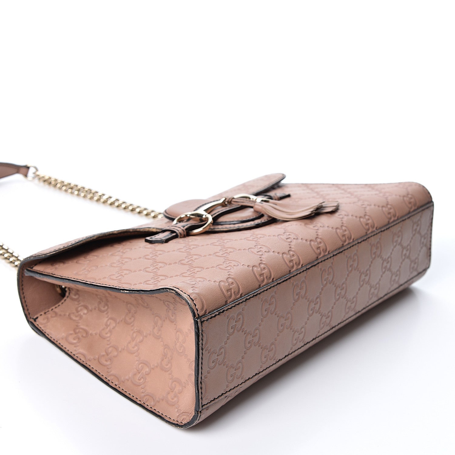 Gucci Guccissima Medium Emily Chain Shoulder Bag Camelia 3 of 10