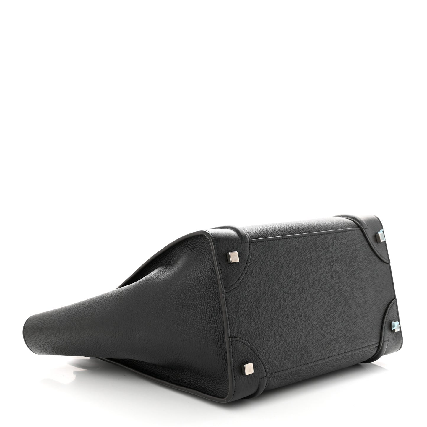 Drummed Calfskin Mini Luggage Black