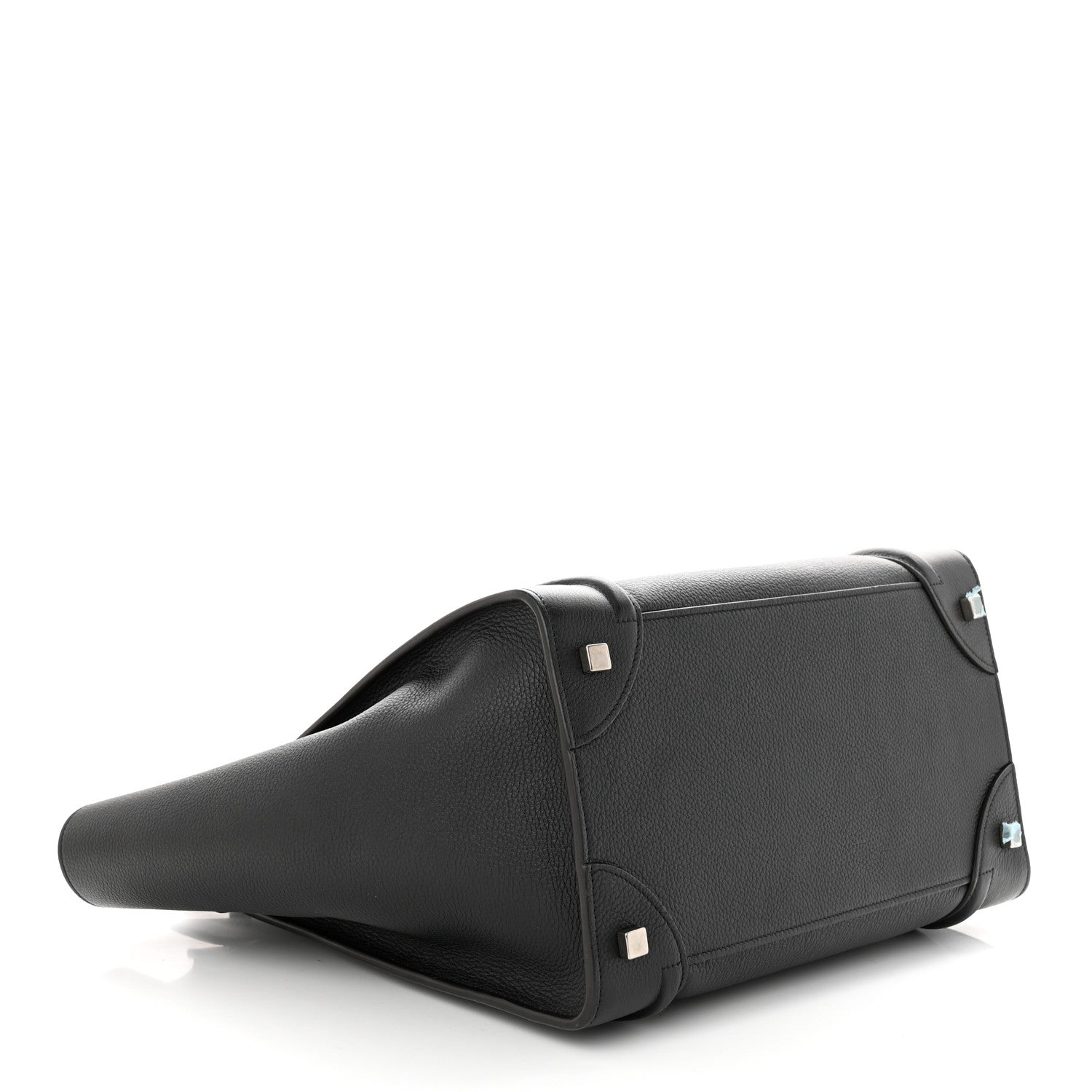 Celine Drummed Calfskin Mini Luggage Black 4 of 9