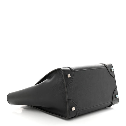 Celine Drummed Calfskin Mini Luggage Black 4 of 9