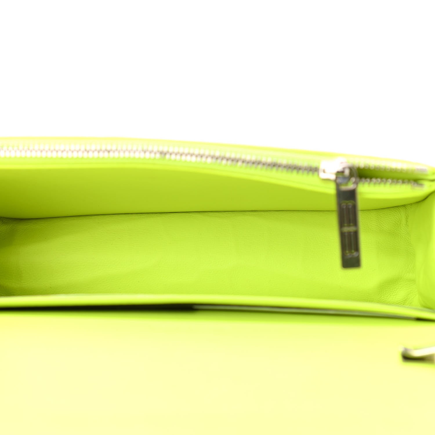 Balenciaga Extra Supple Calfskin Crocodile Embossed Gossip Wallet On Chain Fluo Yellow 5 of 11