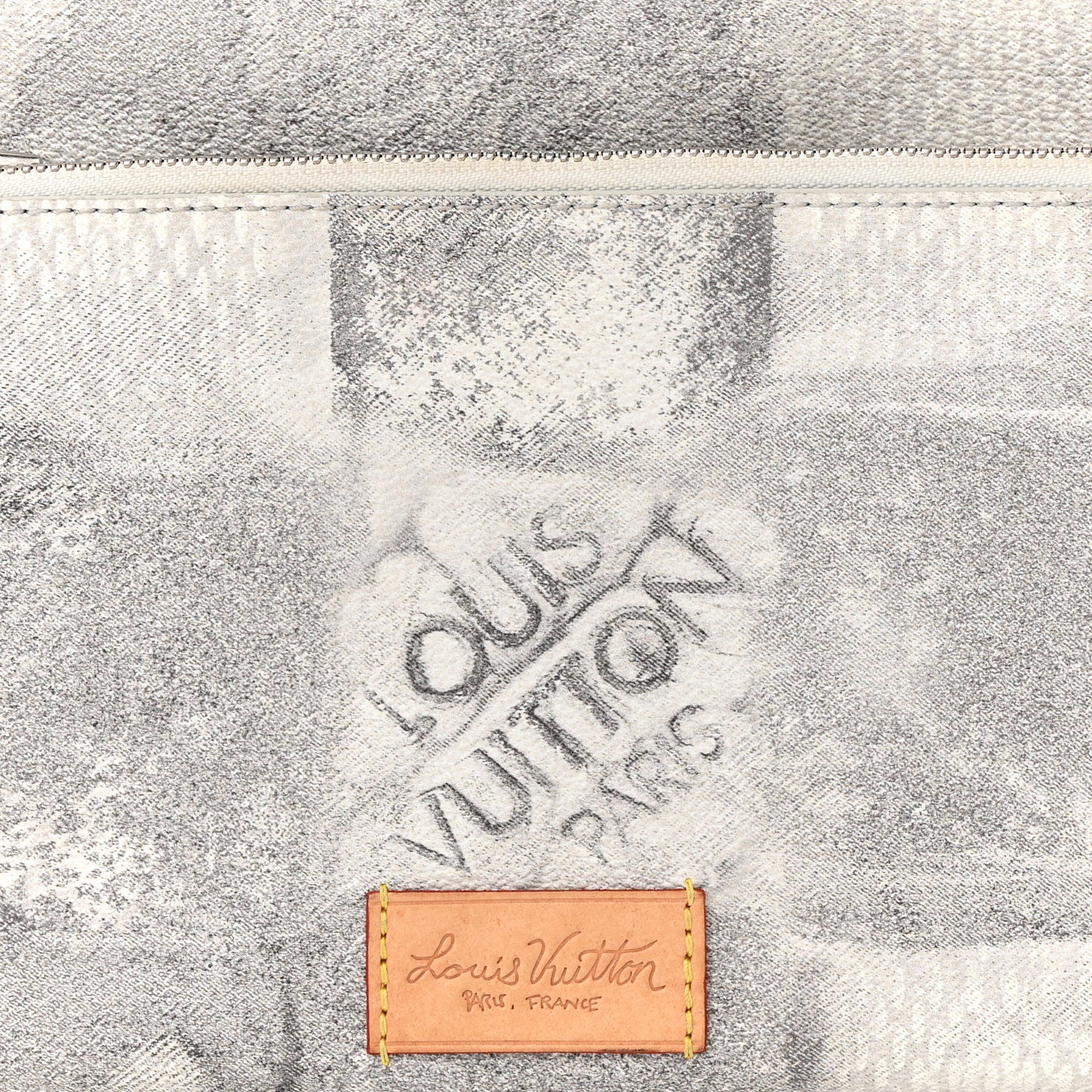 Damier Salt Trio Messenger Stone Grey