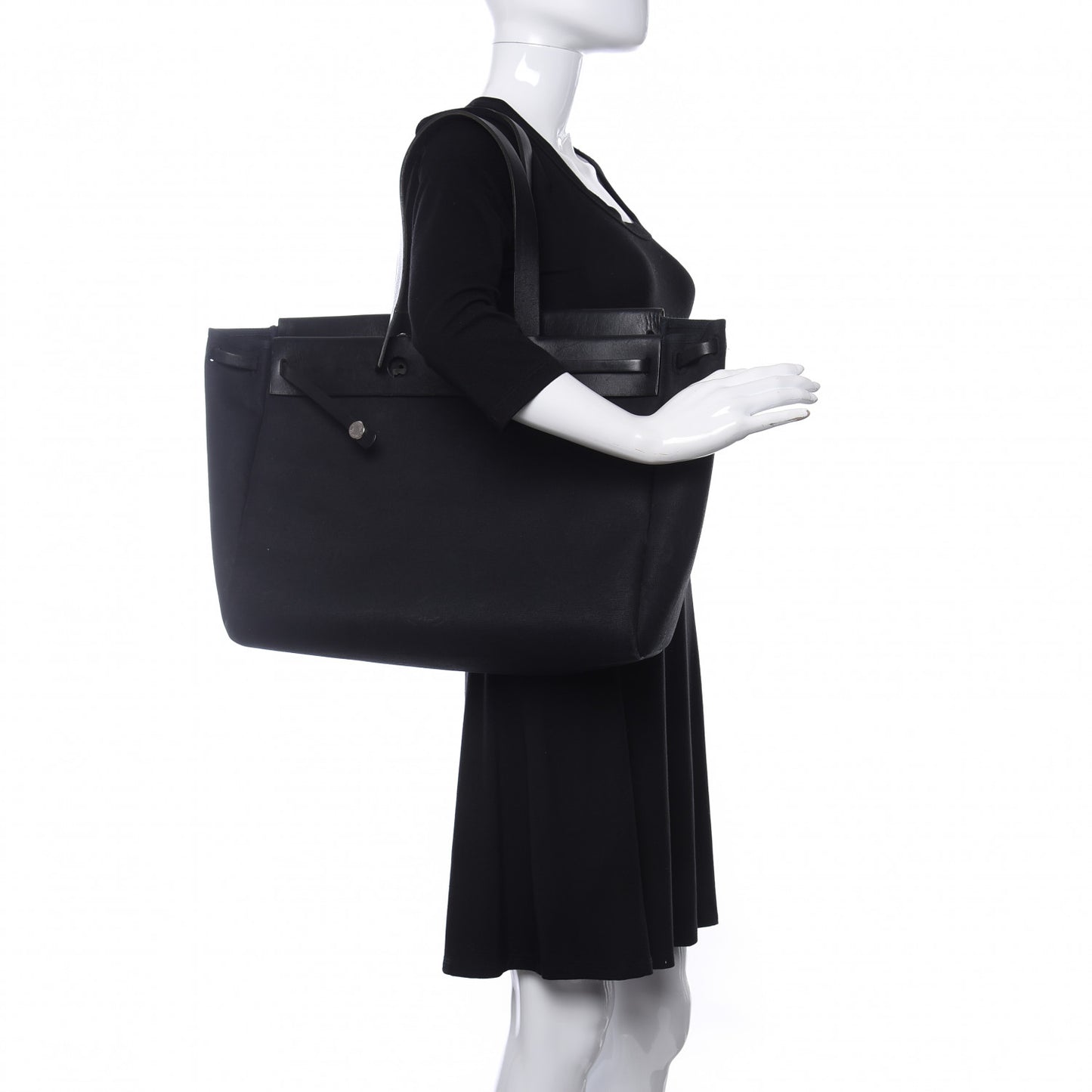 Toile Vache Hunter Herbag Cabas MM Black