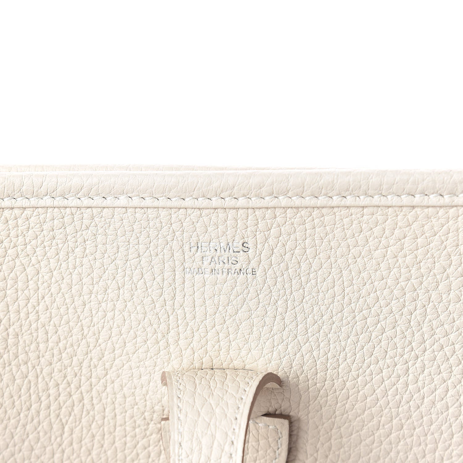 Hermes Taurillon Clemence Evelyne III PM Craie 6 of 10