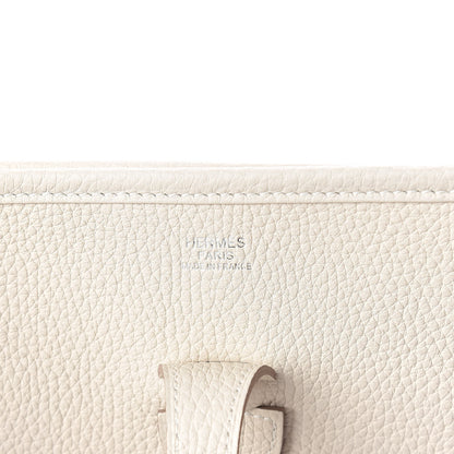 Hermes Taurillon Clemence Evelyne III PM Craie 6 of 10