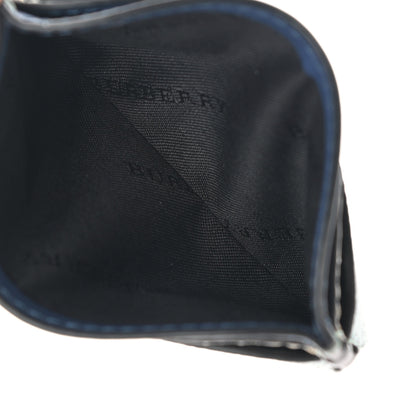 Burberry Soft Grain Calfskin Haymarket Check Izzy Card Case Eucalyptus Green Multicolor 5 of 8