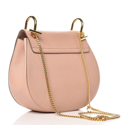 Chloe Grained Lambskin Drew Shoulder Bag Cement Pink 3 of 7