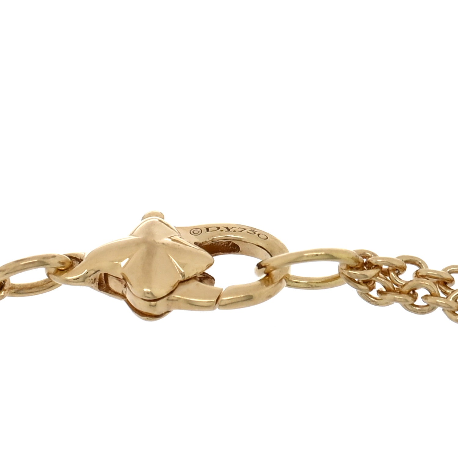 David Yurman 18K Yellow Gold Sculpted Cable Chain Bracelet 3 of 3