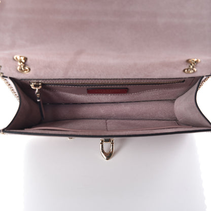 Valentino Garavani Vitello Groumette Small Rockstud Demilune Shoulder Bag Lipstick 5 of 13