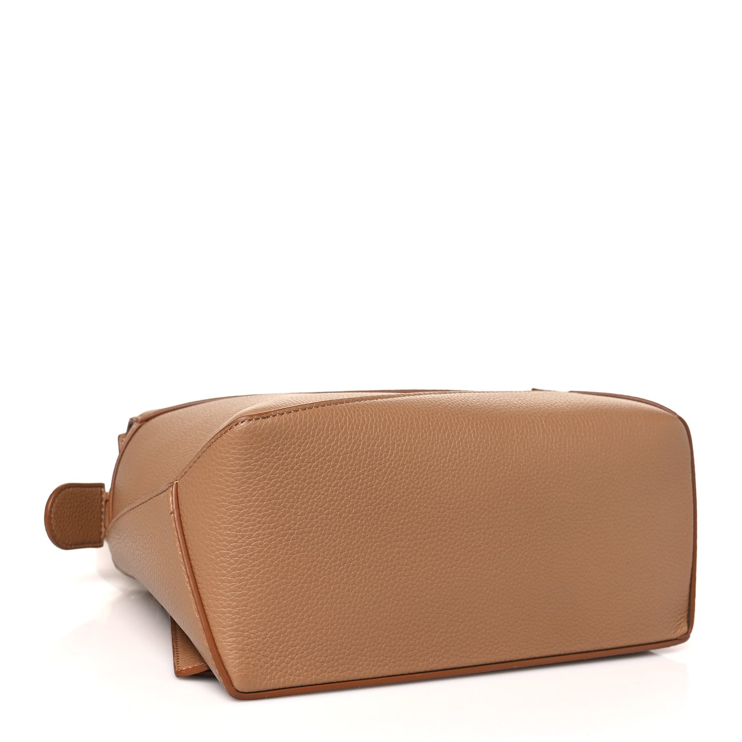 Grained Calfskin Small Puzzle Edge Bag Toffee