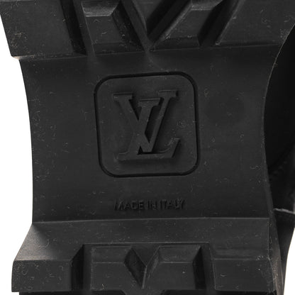 Louis Vuitton Monogram Calfskin Territory Tall Lace Up Ranger Boots 36 Black 7 of 8