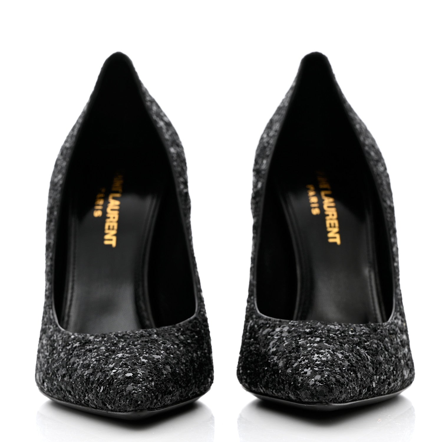 Saint Laurent Glitter Opyum 100 Pumps 36 Black 2 of 12