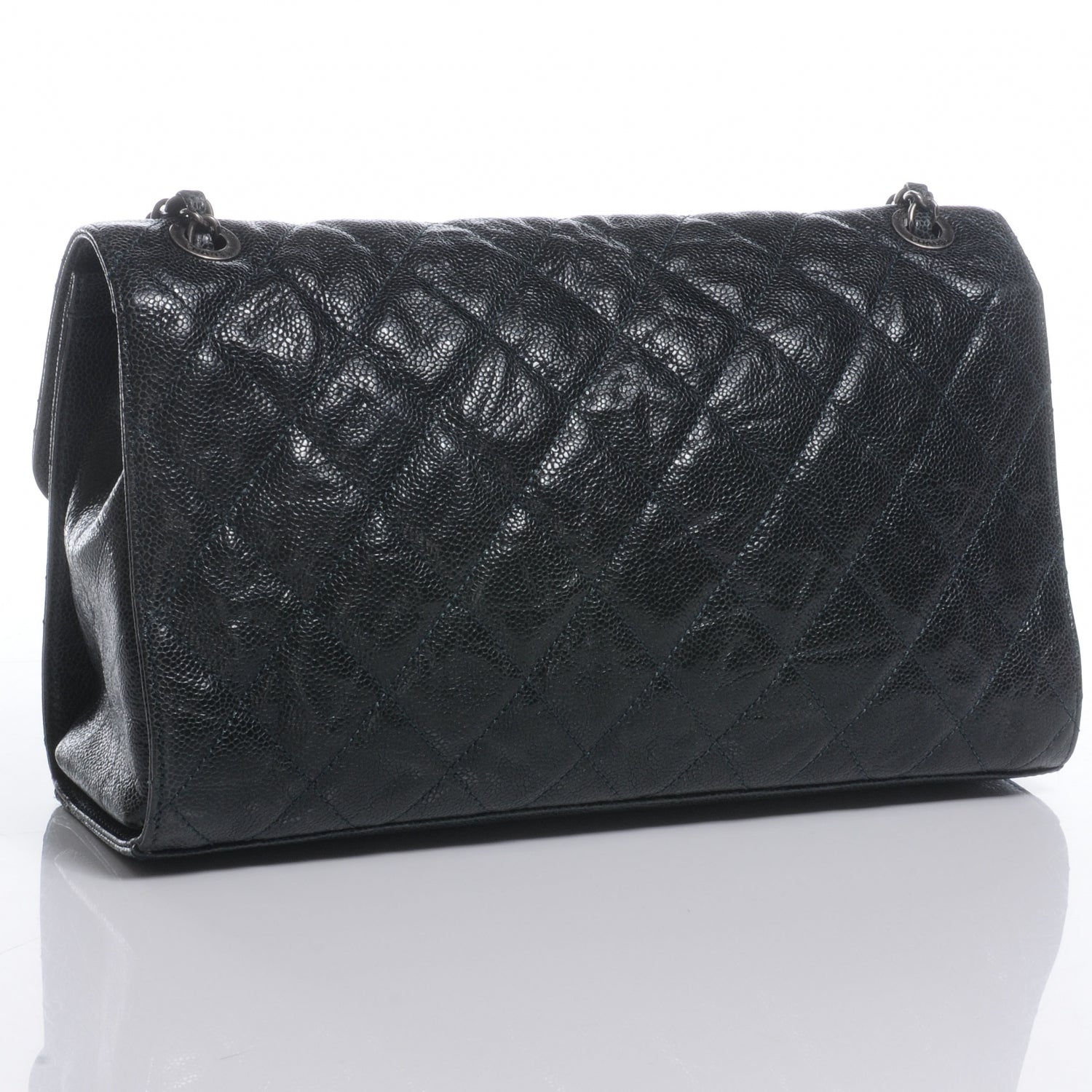 Chanel Caviar CC Crave Jumbo Flap Black 4 of 10