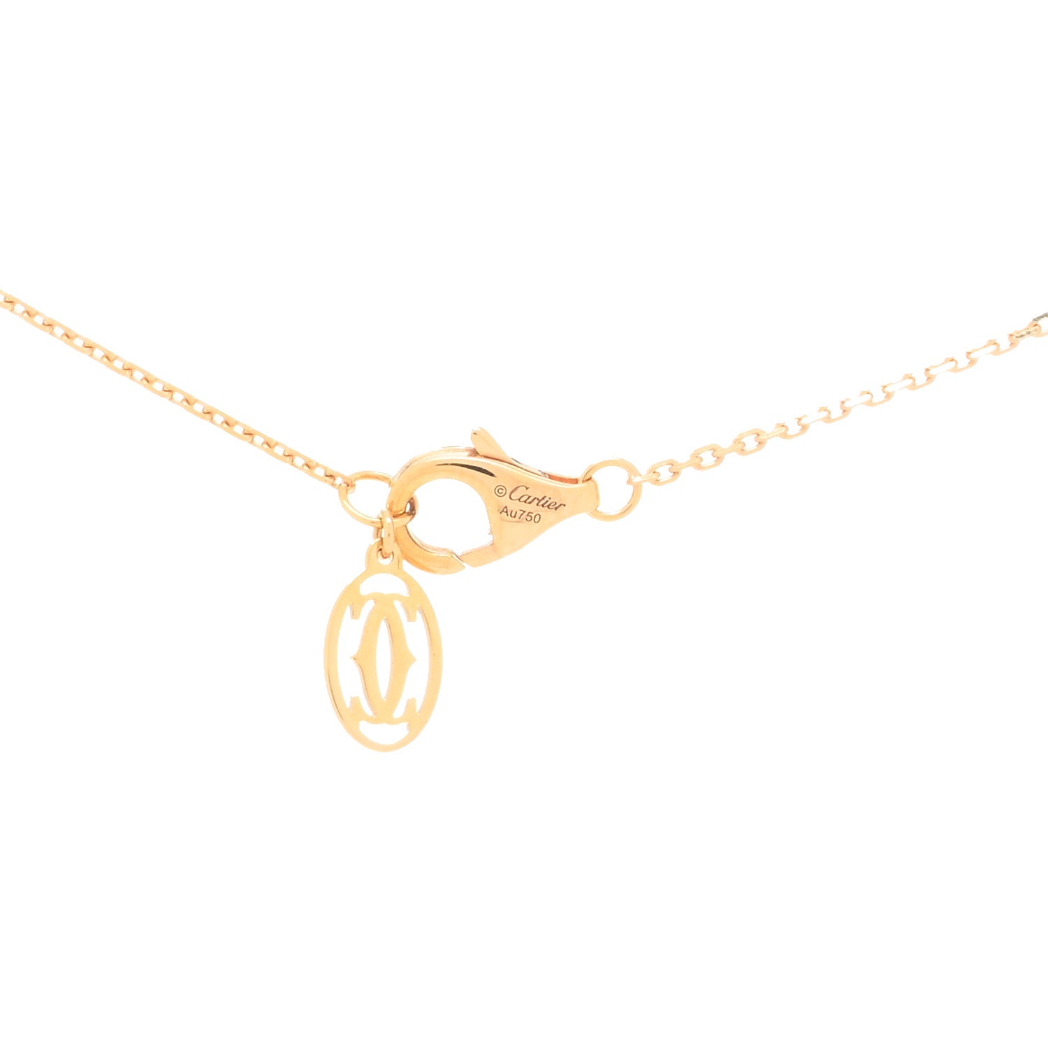 Cartier 18K Pink Gold Diamond XS D'Amour Pendant Necklace 3 of 4