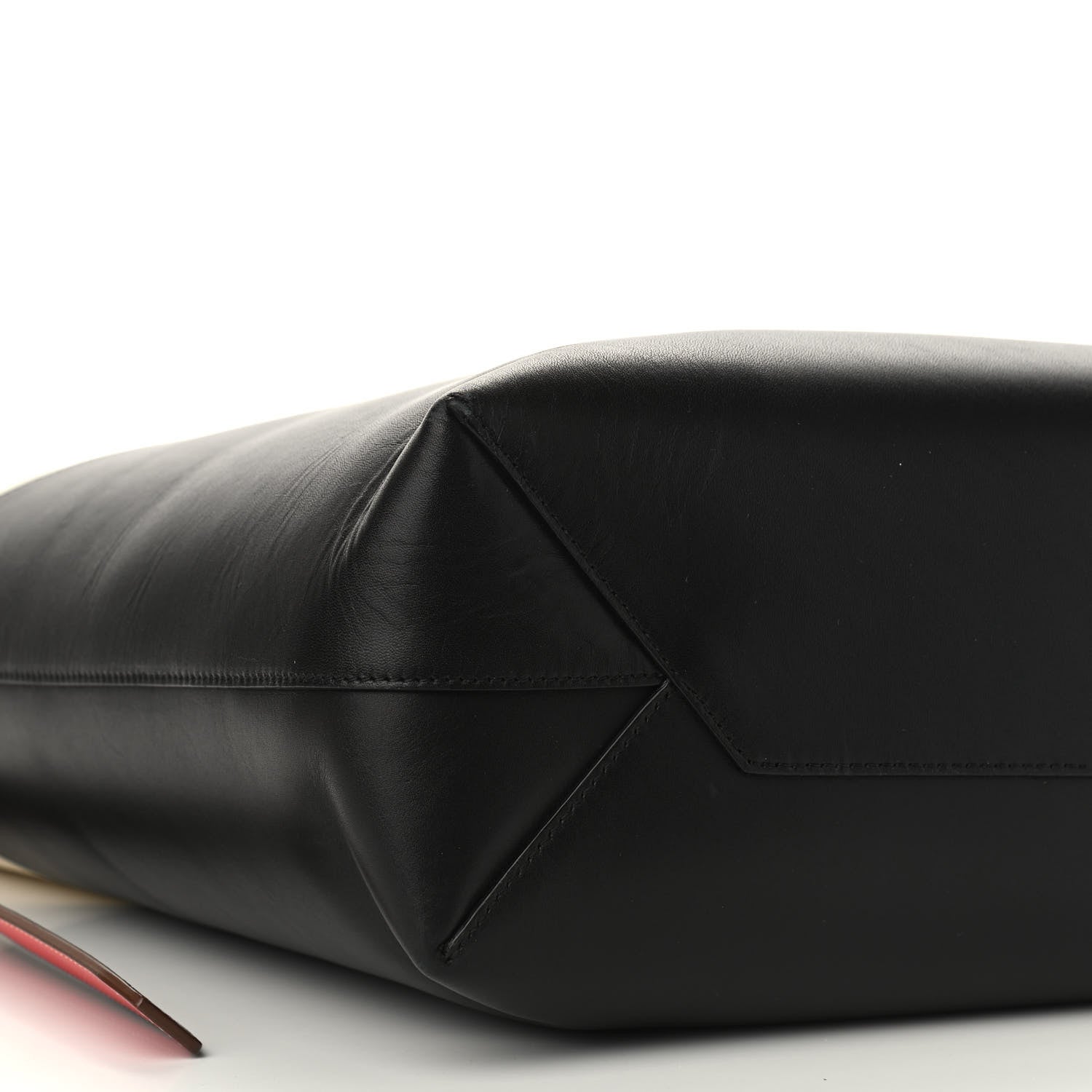 Celine Shiny Smooth Calfskin Twisted Cabas Ivory Black 10 of 11