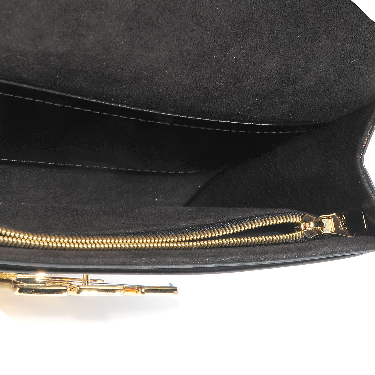 Louis Vuitton Calfskin Chain Louise MM Black 6 of 7