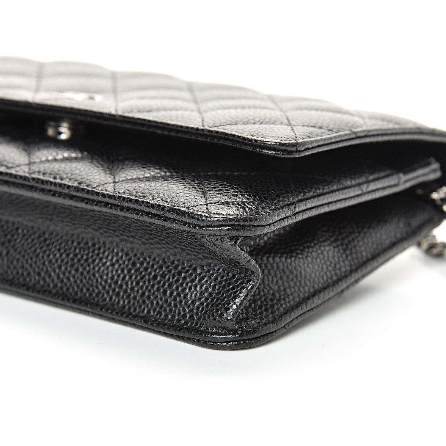 Chanel Caviar Quilted Wallet On Chain WOC Black 10 of 11