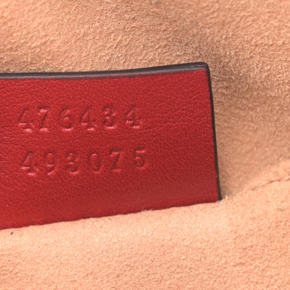 Gucci Calfskin Matelasse GG Marmont Belt Bag 95 38 Hibiscus Red 7 of 14