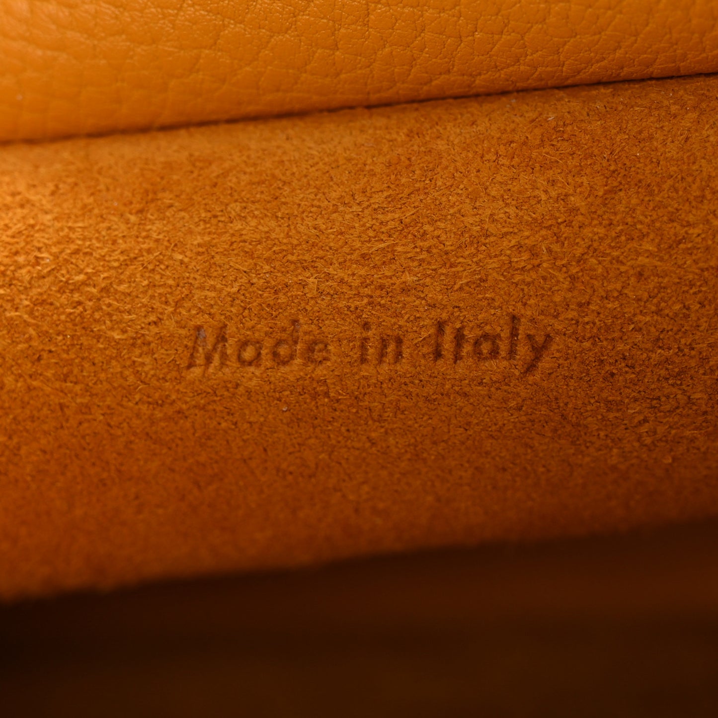 Calfskin Large Tie Knot Tote Saffron