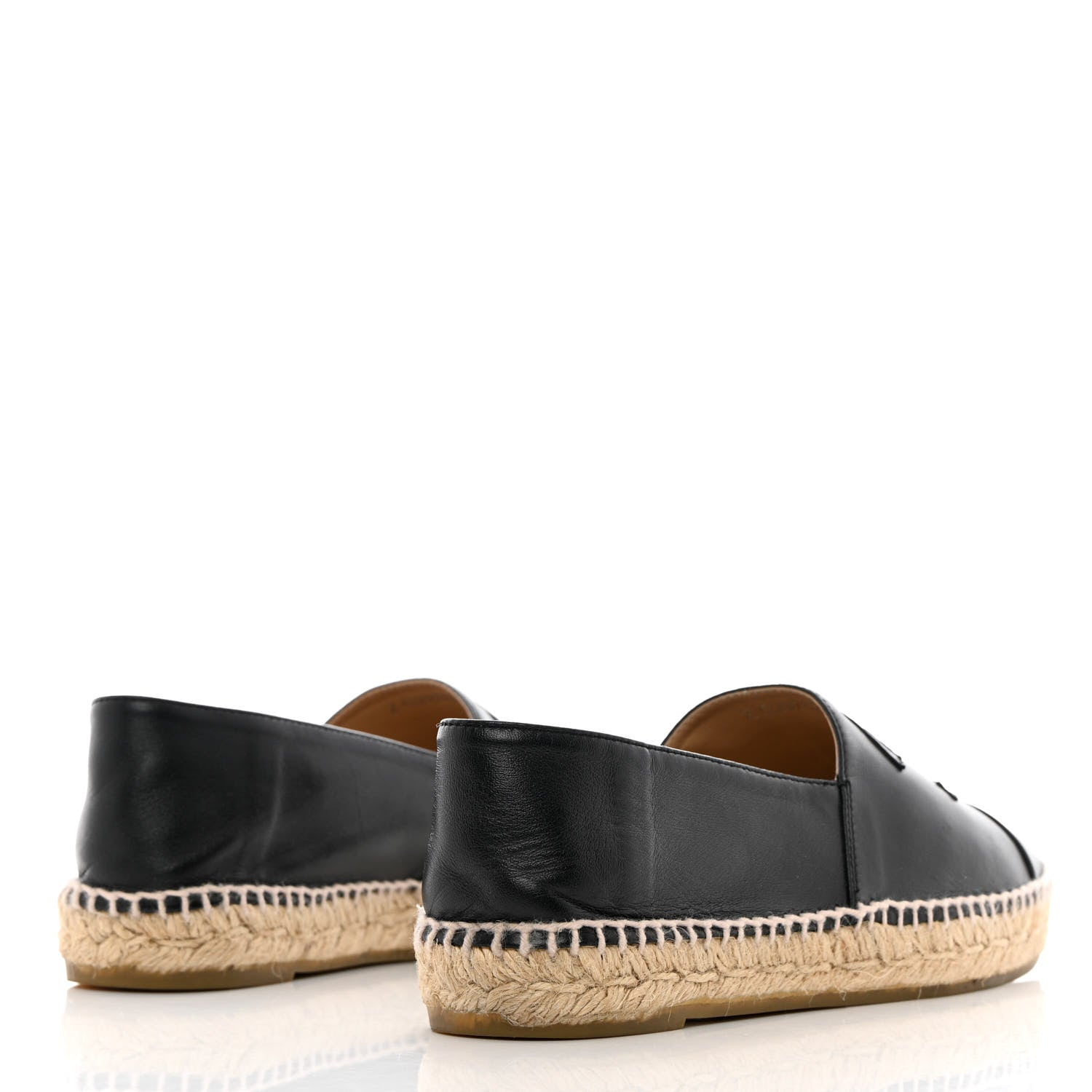 Chanel Lambskin CC Espadrilles 39 Black 4 of 13