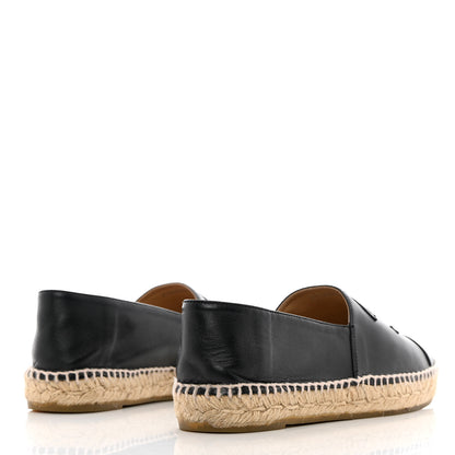 Chanel Lambskin CC Espadrilles 39 Black 4 of 13