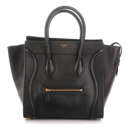 Celine Smooth Calfskin Mini Luggage Black 1 of 9