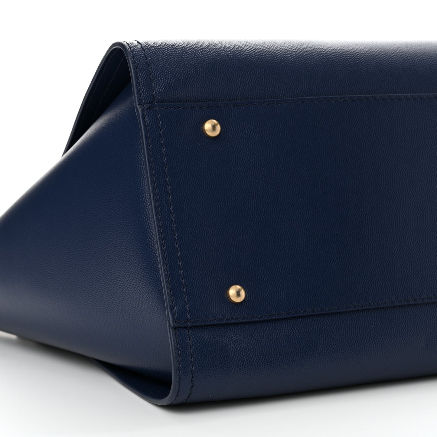 Caviar Medium Studded Deauville Tote Blue