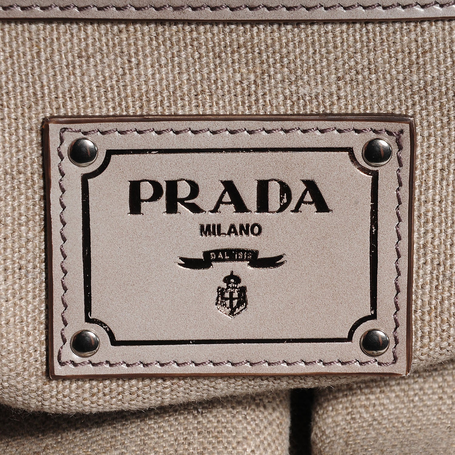 Prada Canvas Mistolino Medium Crystal Cluster Frame Bag Naturale 11 of 18