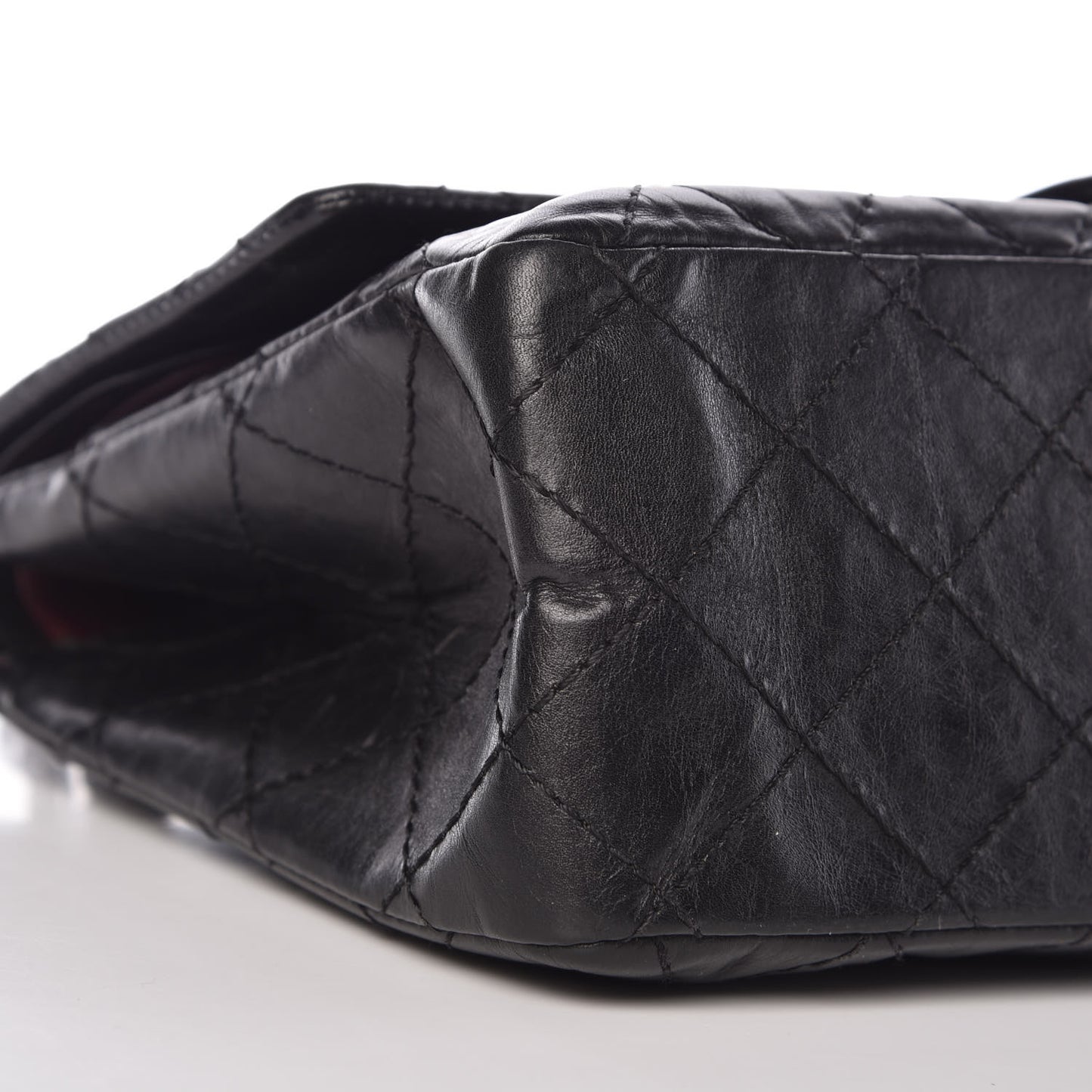 Aged Calfskin Quilted 2.55 Reissue 226 Flap Black