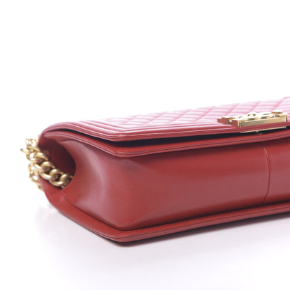 Chanel Lambskin Quilted New Medium Boy Flap Red 8 of 14