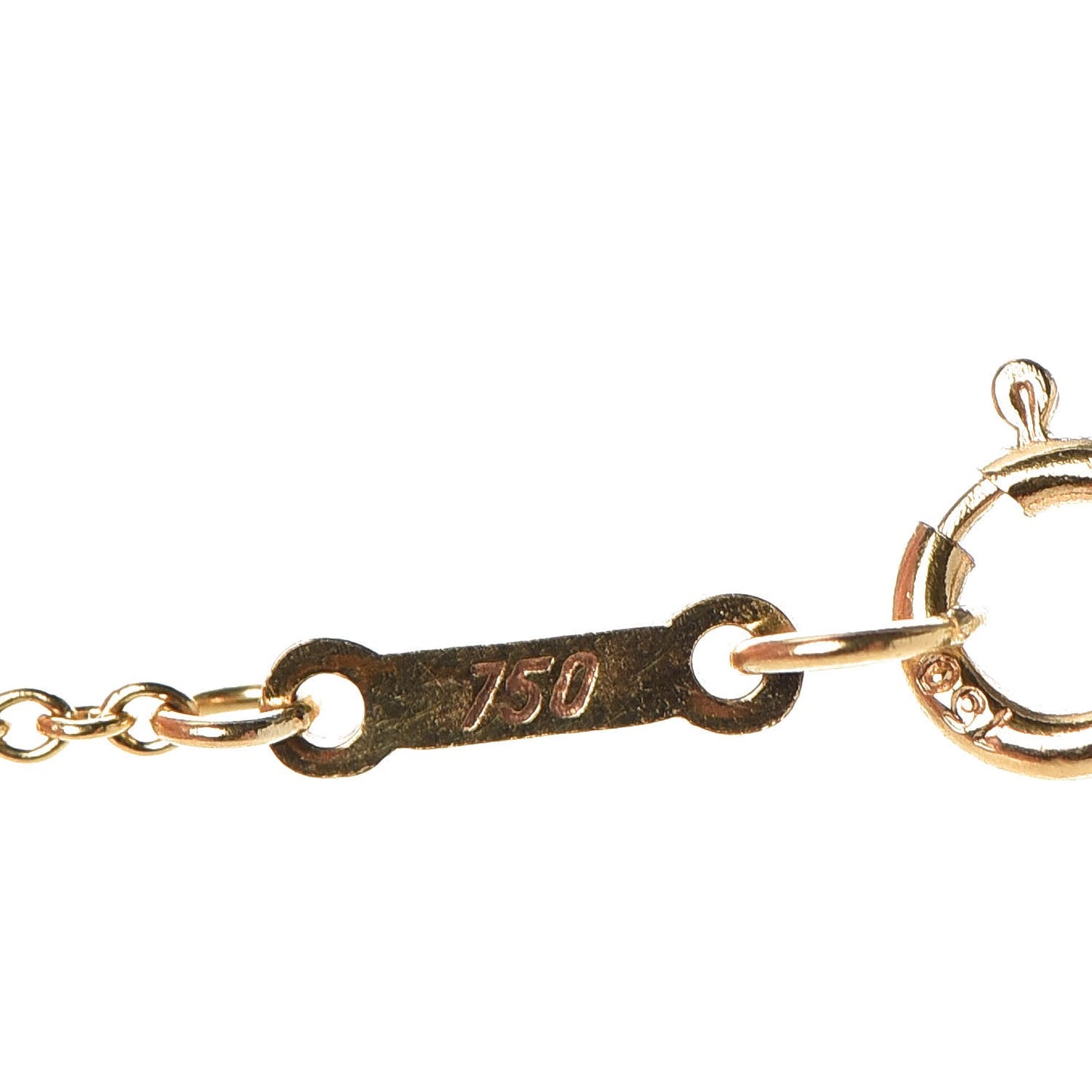 18K Yellow Gold Elsa Peretti 3 Open Heart Station Necklace
